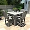 Highwood Usa Lehigh 5pc Square Counter Height Outdoor Patio Furniture Dining Set AD-CNL44-CGE - alternate 2